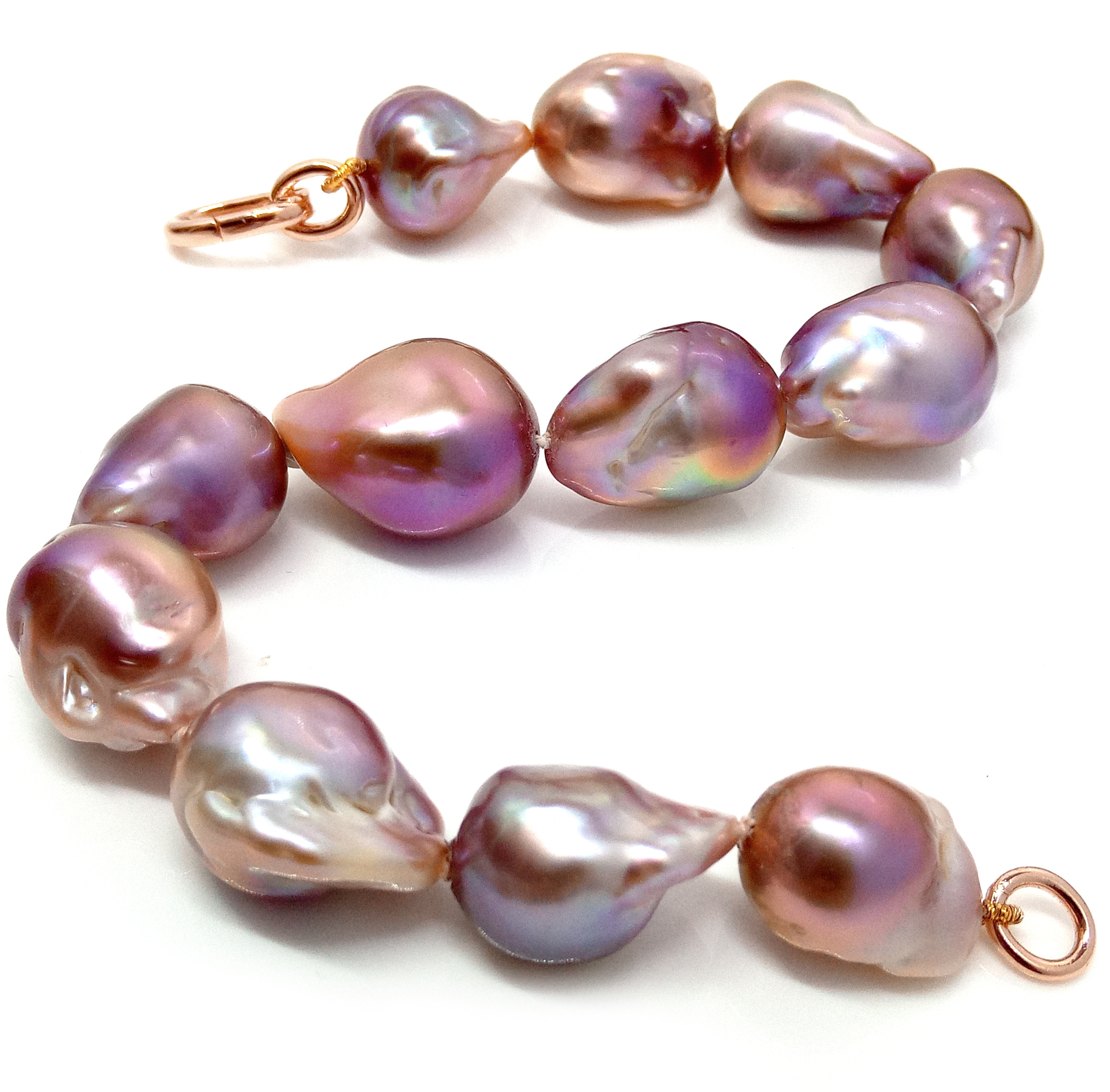 Natural Colours Small Fireball Pearls Bracelet
